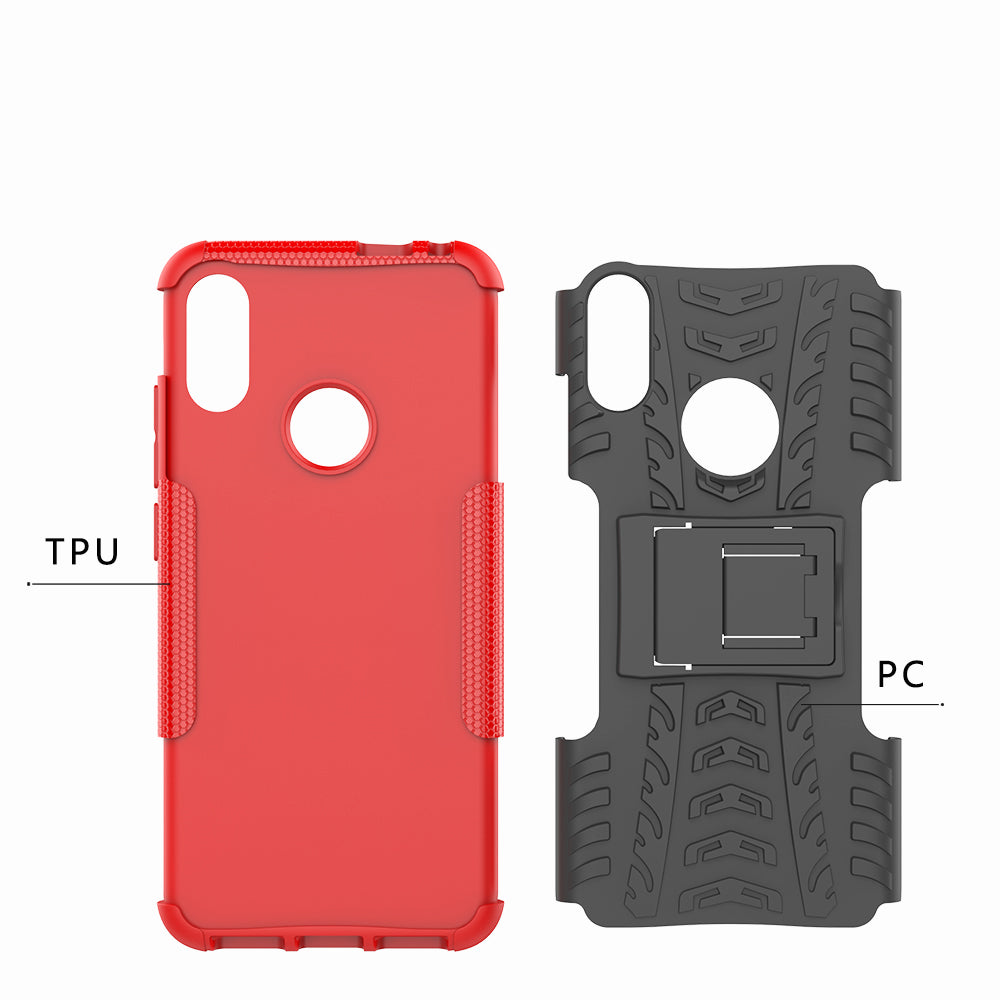 Cool Tyre PC + TPU Hybrid Cover with Kickstand for Xiaomi Redmi Note 7S / Note 7/Note 7 Pro (India)