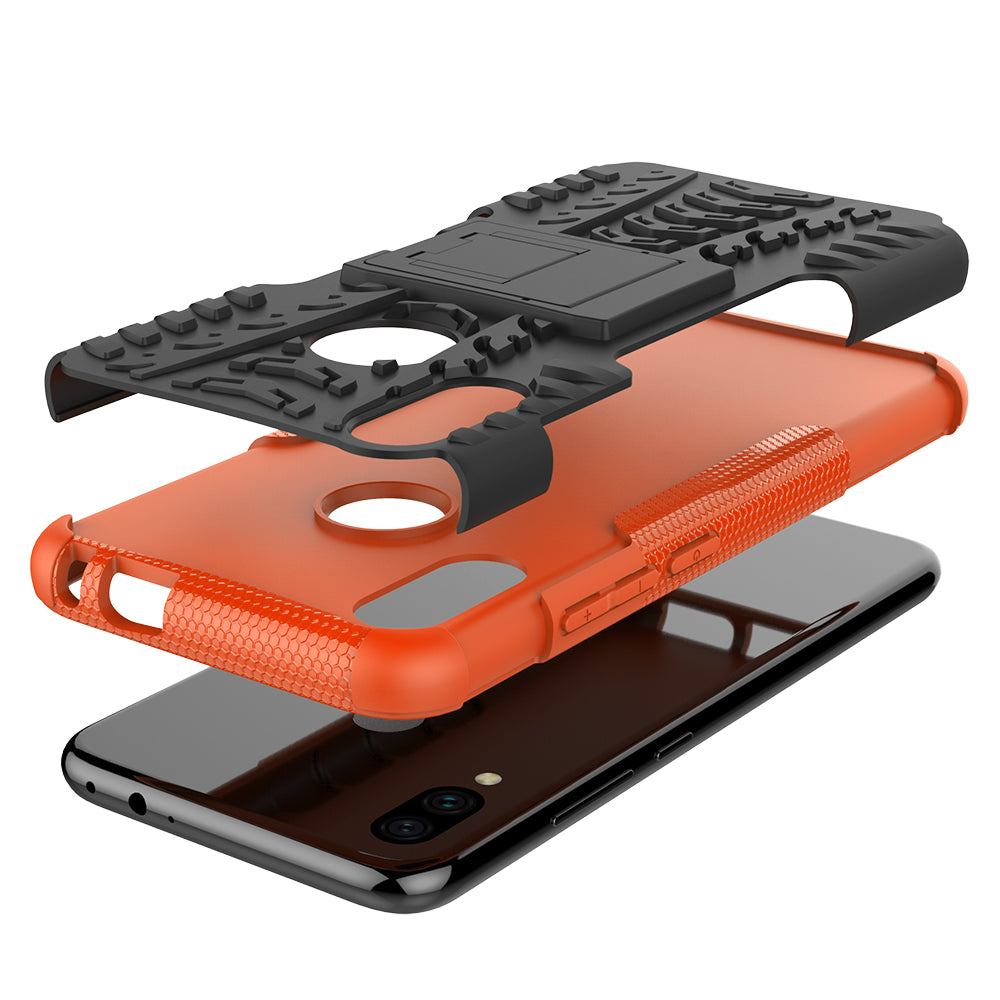 Cool Tyre PC + TPU Hybrid Cover with Kickstand for Xiaomi Redmi Note 7S / Note 7/Note 7 Pro (India)