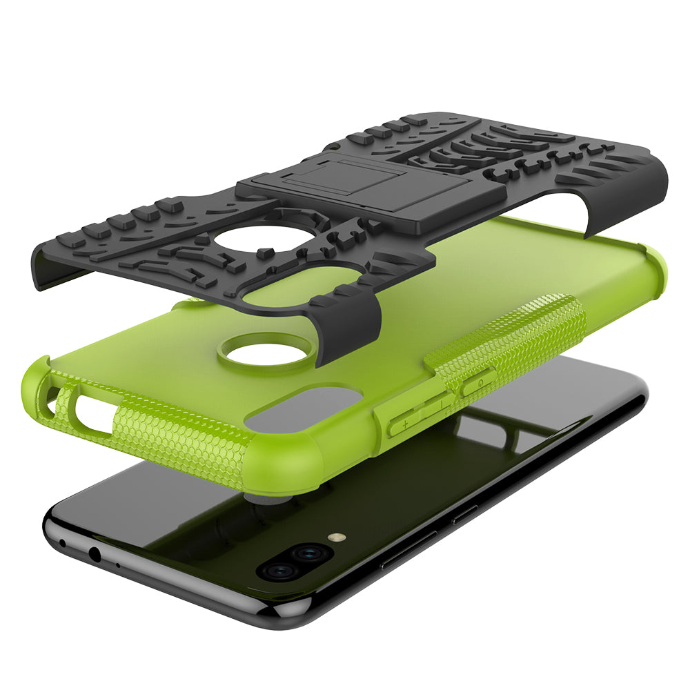 Cool Tyre PC + TPU Hybrid Cover with Kickstand for Xiaomi Redmi Note 7S / Note 7/Note 7 Pro (India)