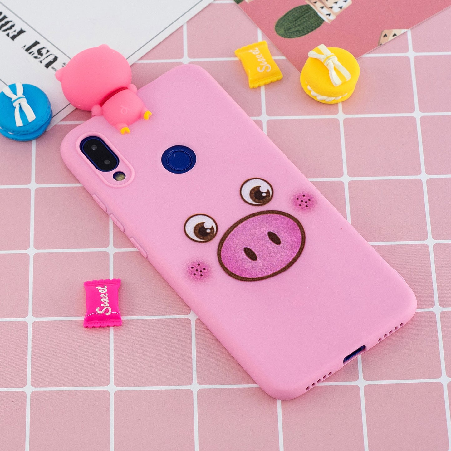 3D Cute Doll Pattern Printing TPU Case for Xiaomi Redmi Note 7S / Note 7 / Note 7 Pro (India)