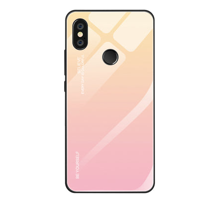 Gradient Glass + TPU + PC Hybrid Back Case for Xiaomi Redmi Note 5 Pro