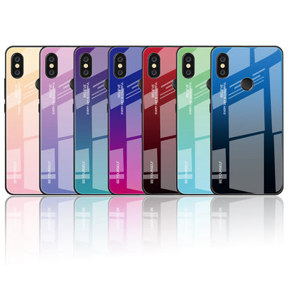 Gradient Glass + TPU + PC Hybrid Back Case for Xiaomi Redmi Note 5 Pro