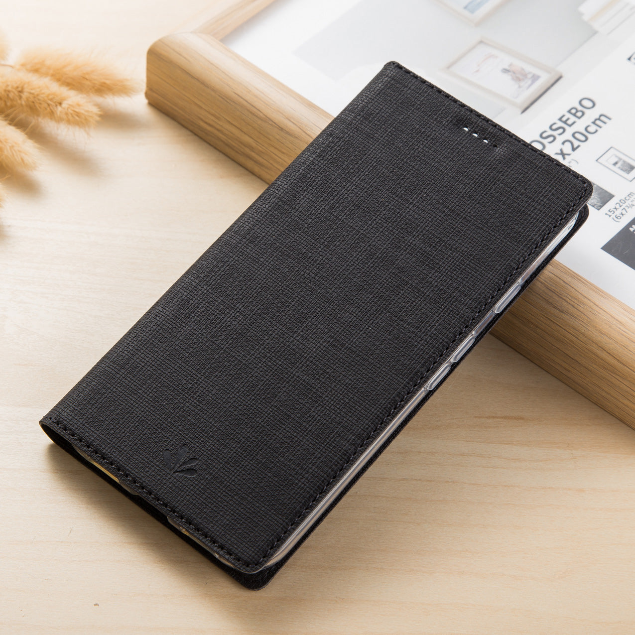 VILI DMX Cross Texture Stand Leather Phone Casing for Xiaomi Redmi Note 7S / Note 7/Note 7 Pro (India)