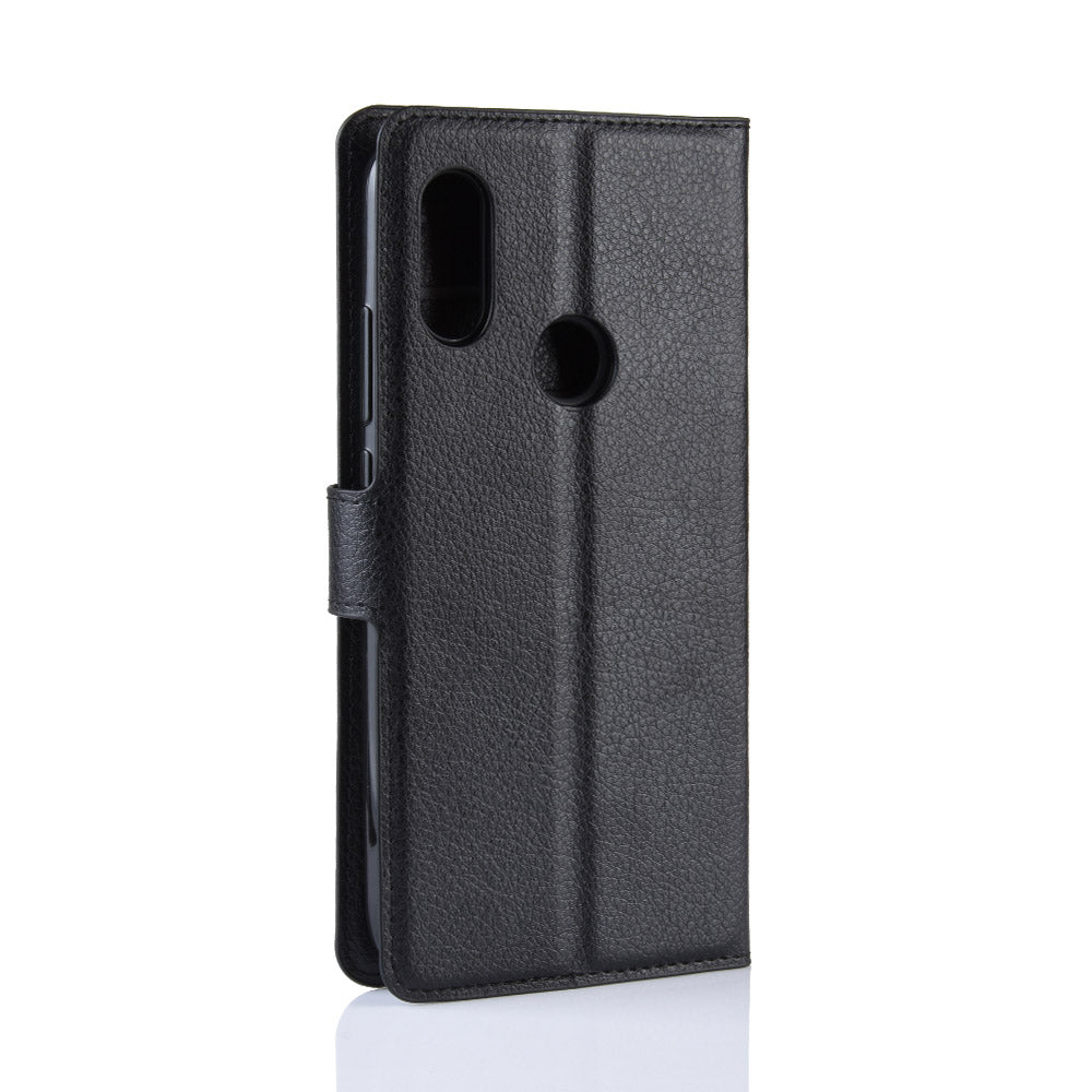 Litchi Skin Wallet Leather Stand Case for Xiaomi Redmi 7 / Redmi Y3