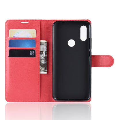 Litchi Skin Wallet Leather Stand Case for Xiaomi Redmi 7 / Redmi Y3