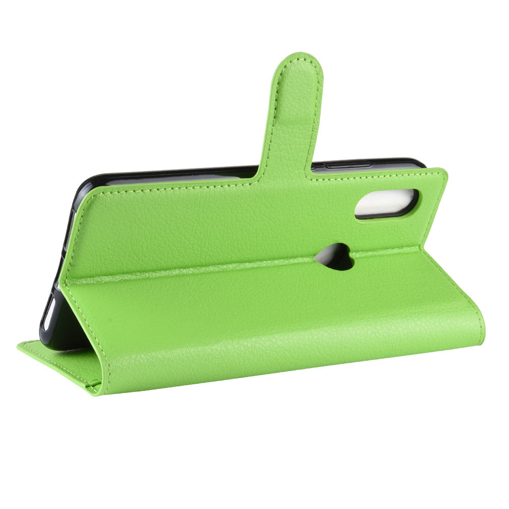 Litchi Skin Wallet Leather Stand Case for Xiaomi Redmi 7 / Redmi Y3