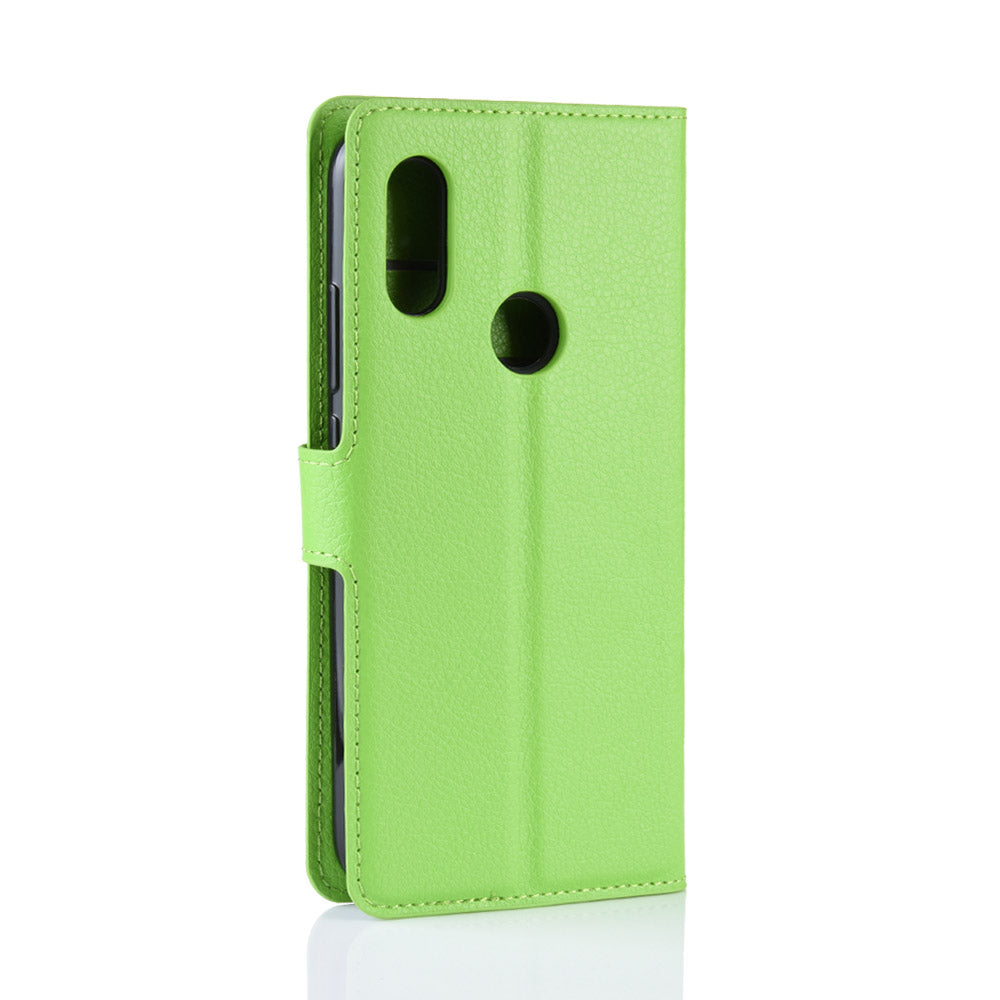 Litchi Skin Wallet Leather Stand Case for Xiaomi Redmi 7 / Redmi Y3
