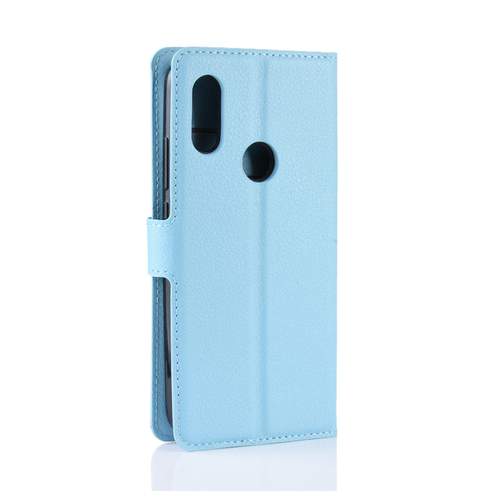 Litchi Skin Wallet Leather Stand Case for Xiaomi Redmi 7 / Redmi Y3