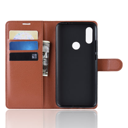 Litchi Skin Wallet Leather Stand Case for Xiaomi Redmi 7 / Redmi Y3