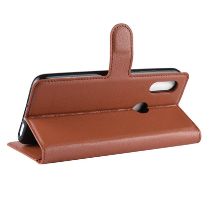 Litchi Skin Wallet Leather Stand Case for Xiaomi Redmi 7 / Redmi Y3