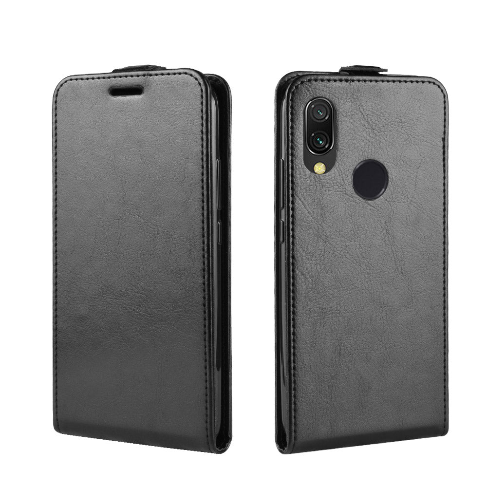 Crazy Horse Vertical Leather Case with Card Slot for Xiaomi Redmi 7 / Redmi Y3