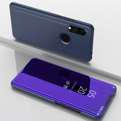 View Window Plated Mirror Surface Leather Phone Casing for Xiaomi Redmi 7 / Redmi Y3