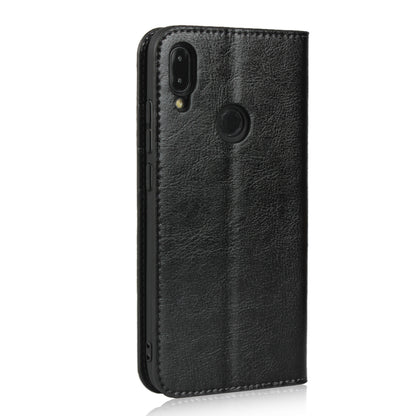 Crazy Horse Wallet Stand Genuine Leather Case for Xiaomi Redmi Note 7S / Note 7 / Redmi Note 7 Pro (India)