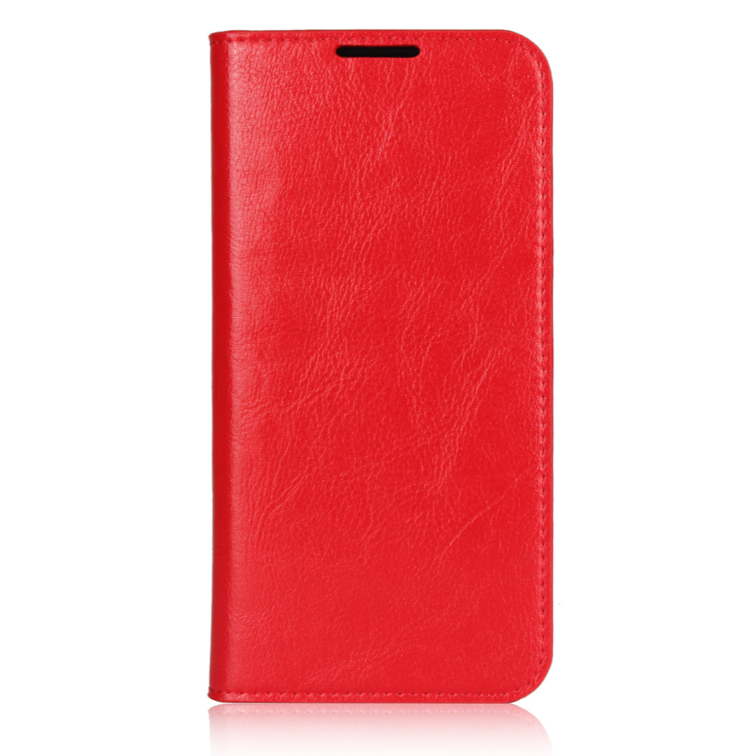 Crazy Horse Wallet Stand Genuine Leather Case for Xiaomi Redmi Note 7S / Note 7 / Redmi Note 7 Pro (India)