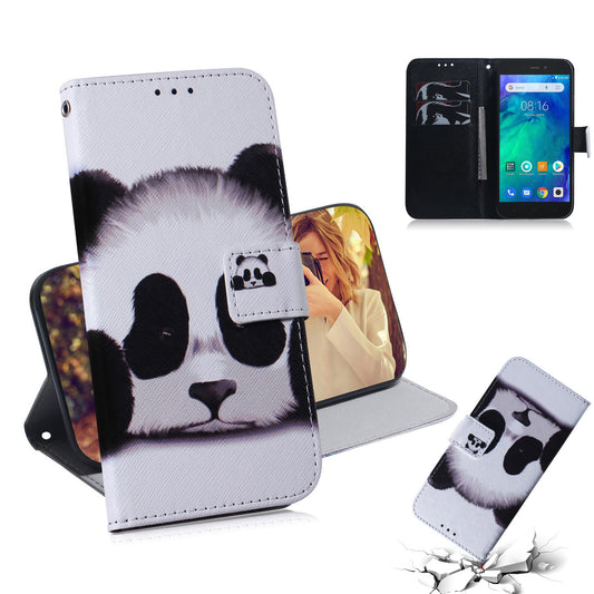 Pattern Printing Wallet Protective Leather Case for Xiaomi Redmi Go