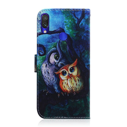 Pattern Printing Wallet Leather Cell Phone Case for Xiaomi Redmi Note 7S / Note 7