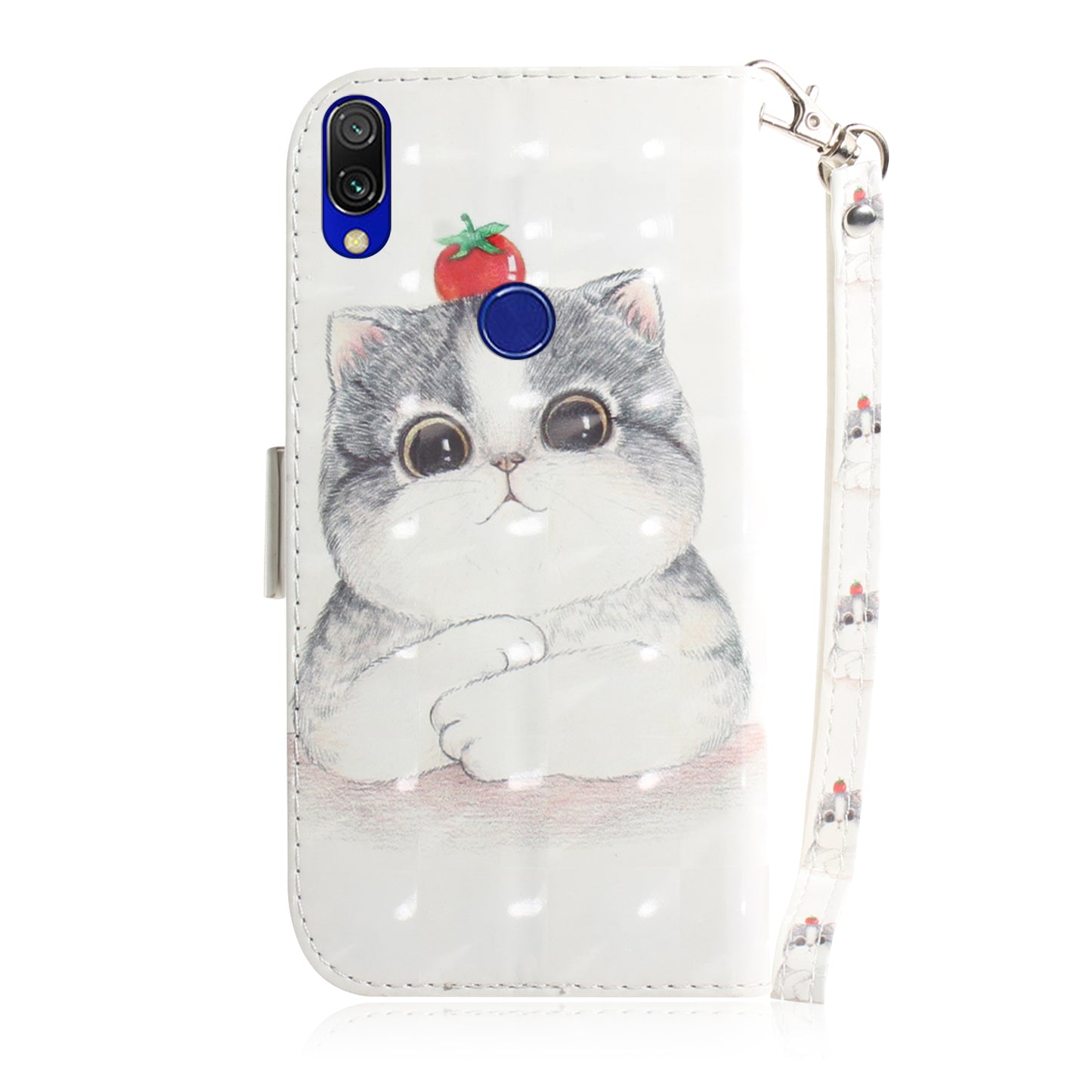 Light Spot Decor Patterned Wallet Stand PU Leather Phone Case for Xiaomi Redmi 7 / Redmi Y3