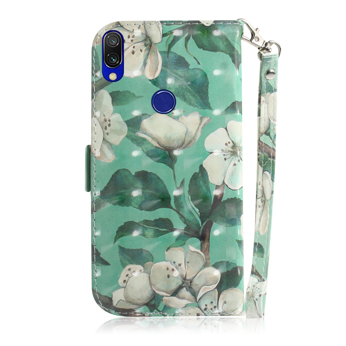 Light Spot Decor Patterned Wallet Stand PU Leather Phone Case for Xiaomi Redmi 7 / Redmi Y3