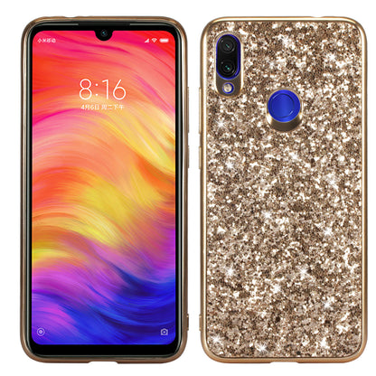 Glittery PC+TPU Protective Mobile Phone Case for Xiaomi Redmi Note 7S / Note 7 / Note 7 Pro (India)