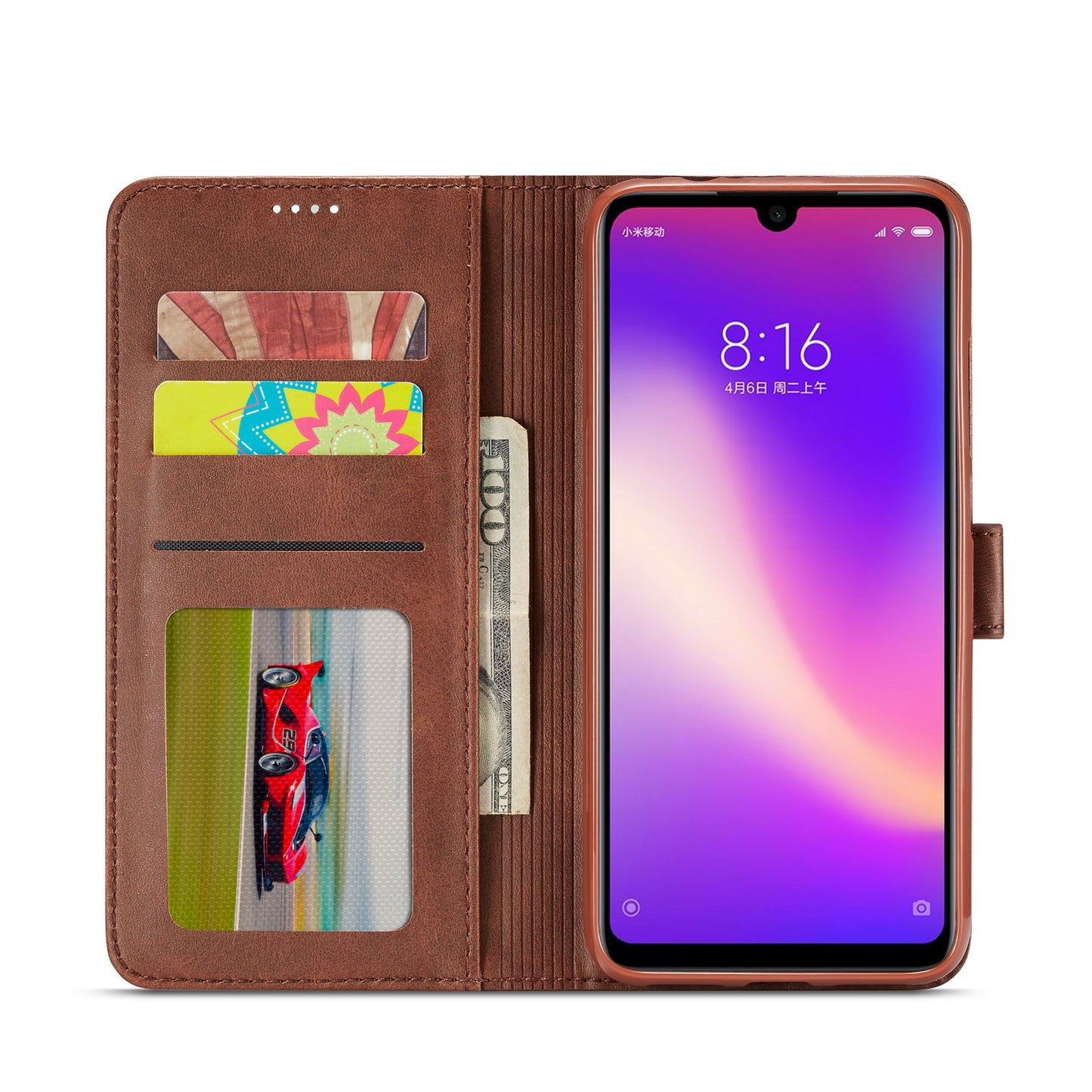 LC.IMEEKE Leather Wallet Stand Case for Xiaomi Redmi 7 / Redmi Y3