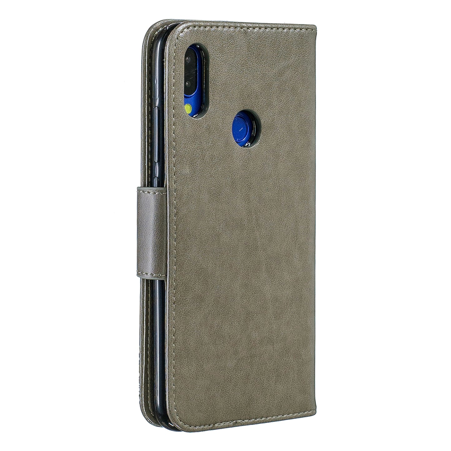 For Xiaomi Redmi Note 7S / Note 7 /Note 7 Pro (India) PU Leather Imprint Butterflies Phone Case