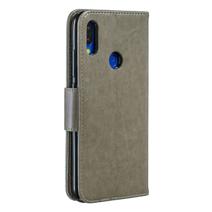 For Xiaomi Redmi Note 7S / Note 7 /Note 7 Pro (India) PU Leather Imprint Butterflies Phone Case