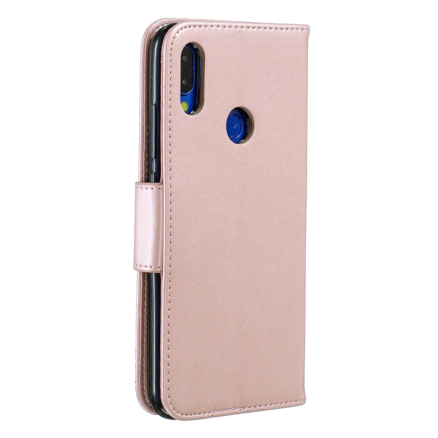 For Xiaomi Redmi Note 7S / Note 7 /Note 7 Pro (India) PU Leather Imprint Butterflies Phone Case