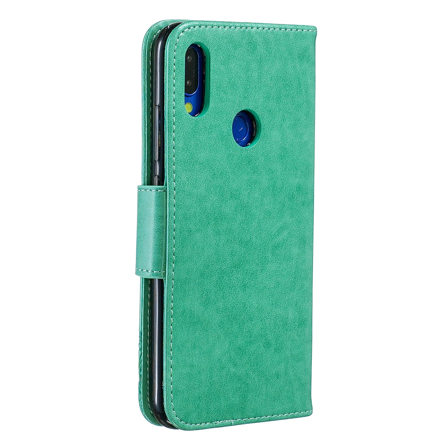 For Xiaomi Redmi Note 7S / Note 7 /Note 7 Pro (India) PU Leather Imprint Butterflies Phone Case