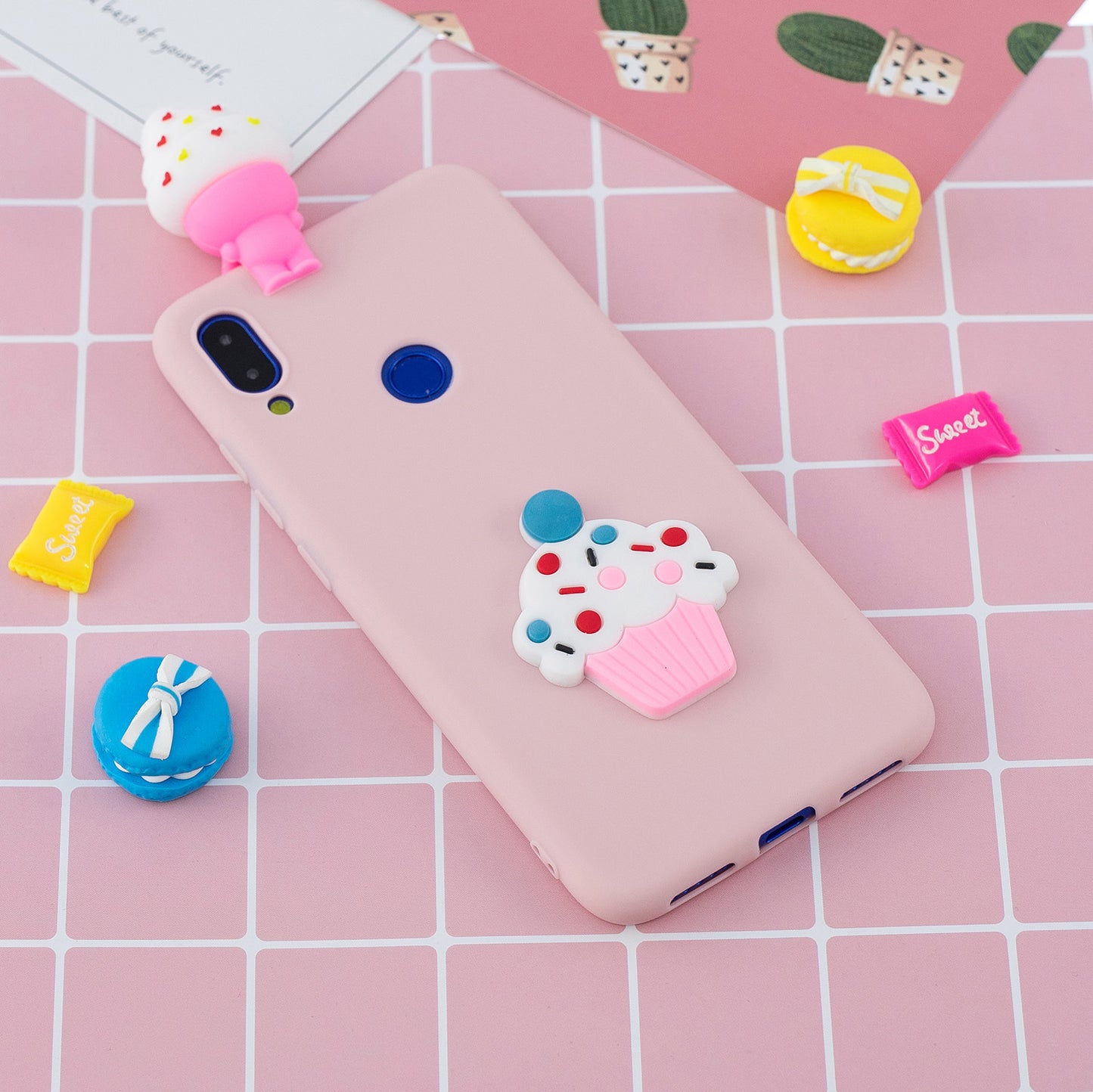 3D Pattern TPU Gel Protective Case for Xiaomi Redmi Note 7S / Note 7 / Note 7 Pro