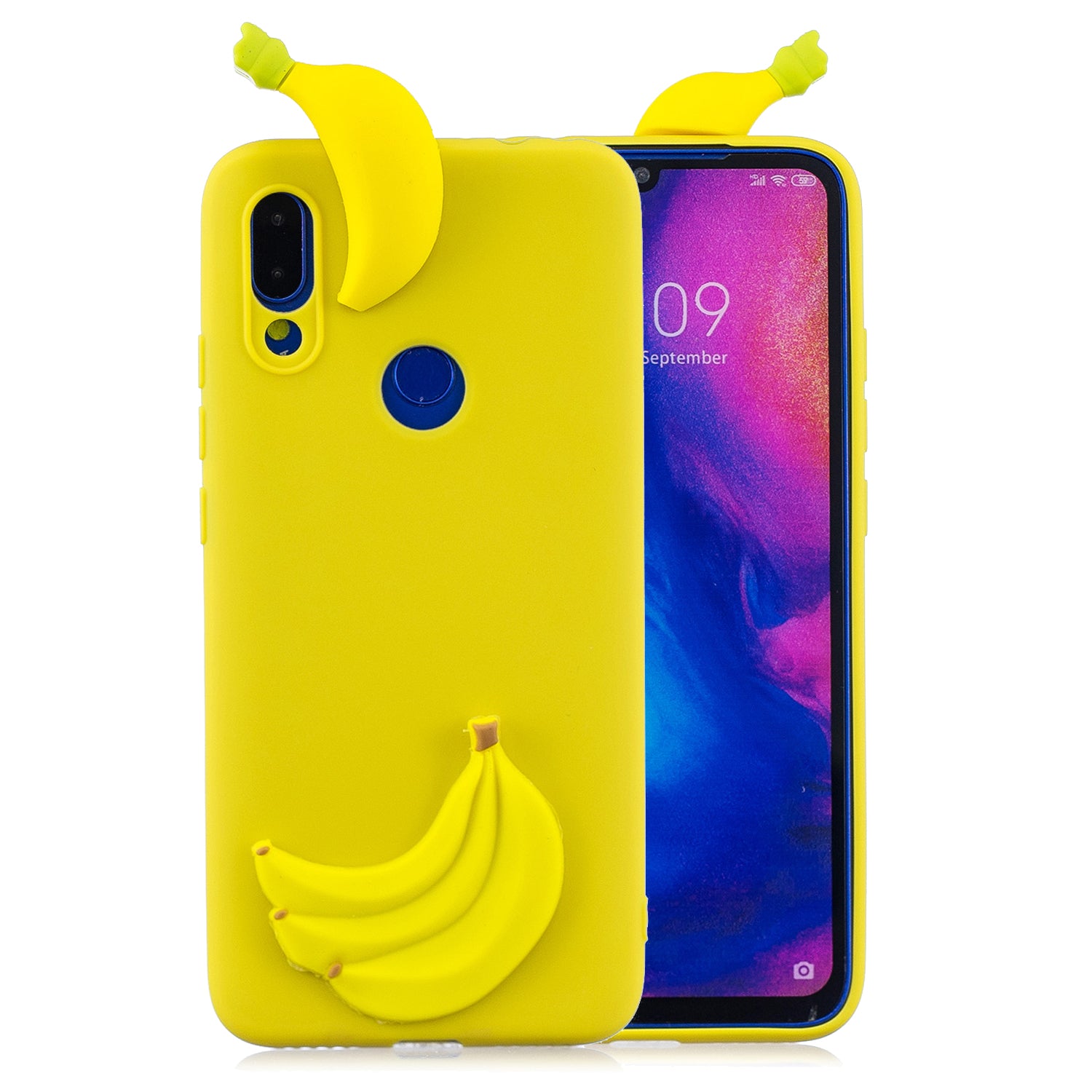 3D Pattern TPU Gel Protective Case for Xiaomi Redmi Note 7S / Note 7 / Note 7 Pro