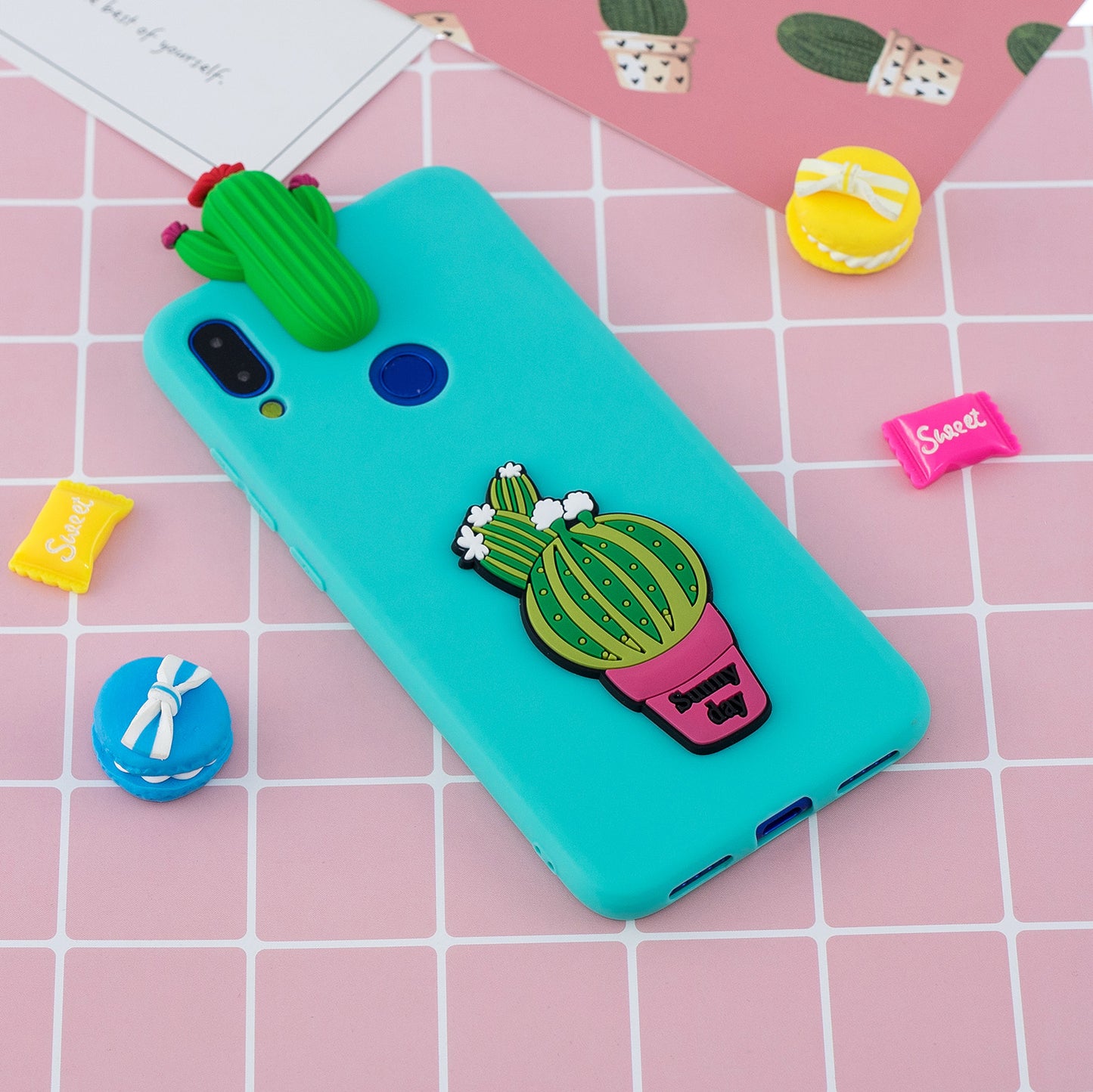 3D Pattern TPU Gel Protective Case for Xiaomi Redmi Note 7S / Note 7 / Note 7 Pro