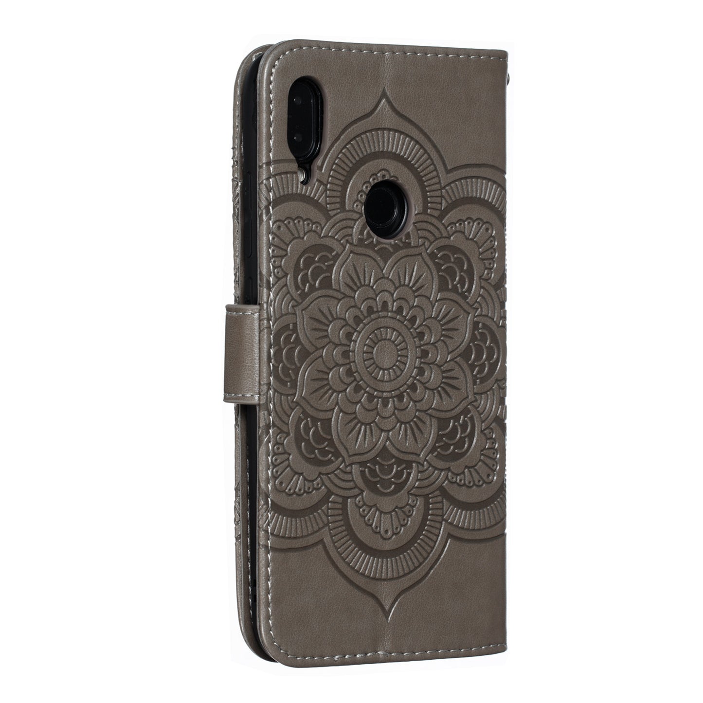 For Xiaomi Redmi Note 7S / Note 7/Note 7 Pro (India) Imprint Mandala Flower Leather Wallet Cover Phone Case