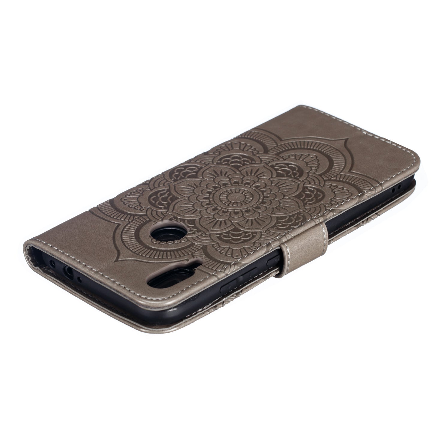 For Xiaomi Redmi Note 7S / Note 7/Note 7 Pro (India) Imprint Mandala Flower Leather Wallet Cover Phone Case