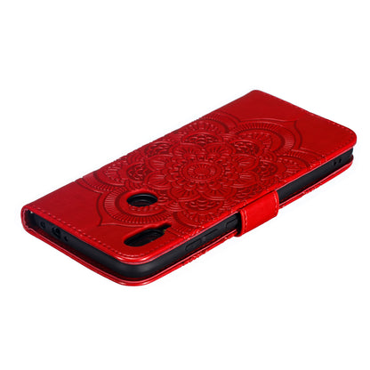 For Xiaomi Redmi Note 7S / Note 7/Note 7 Pro (India) Imprint Mandala Flower Leather Wallet Cover Phone Case