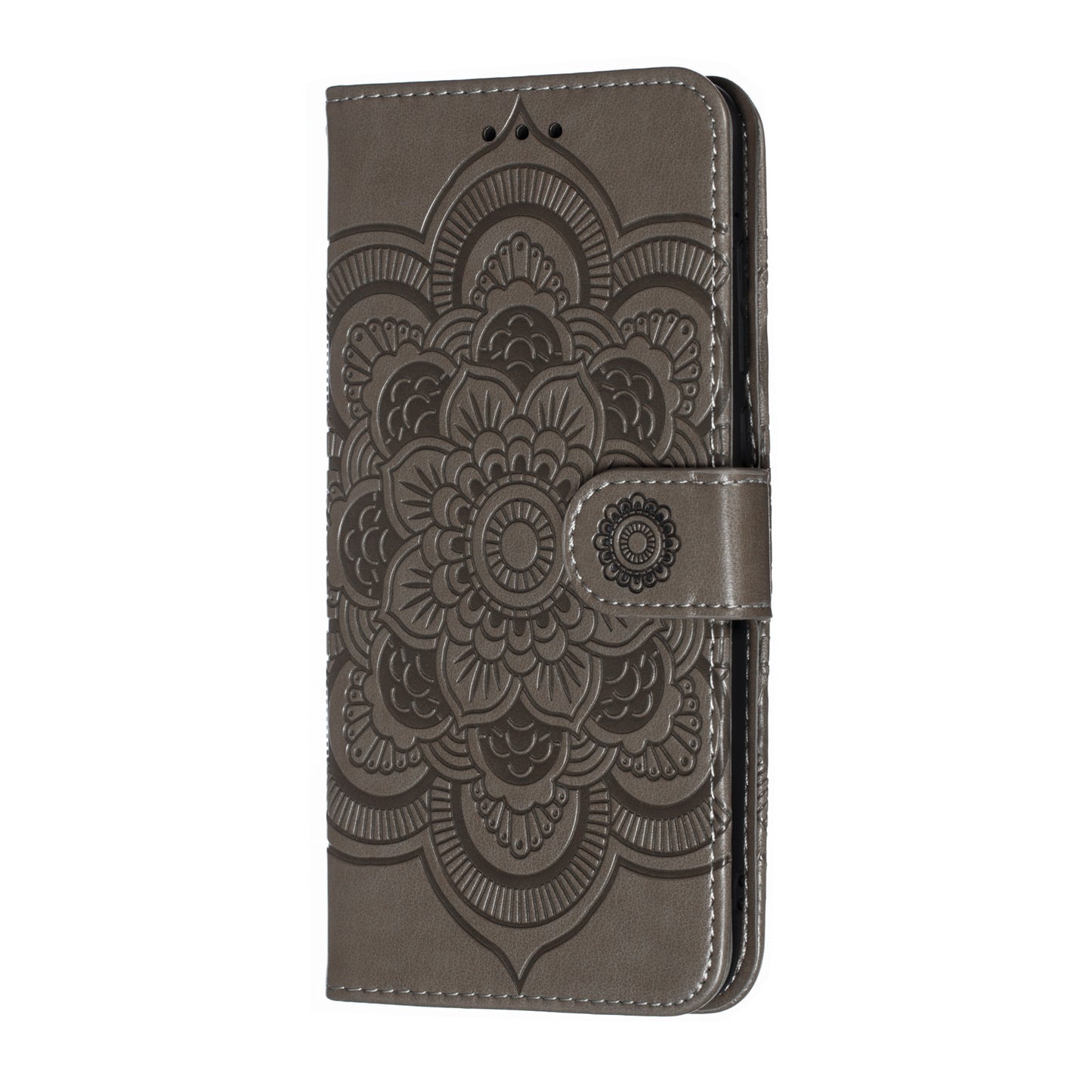 For Xiaomi Mi 9 Imprint Mandala Flower Stand Leather Phone Case Cover