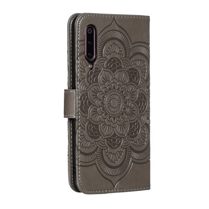 For Xiaomi Mi 9 Imprint Mandala Flower Stand Leather Phone Case Cover