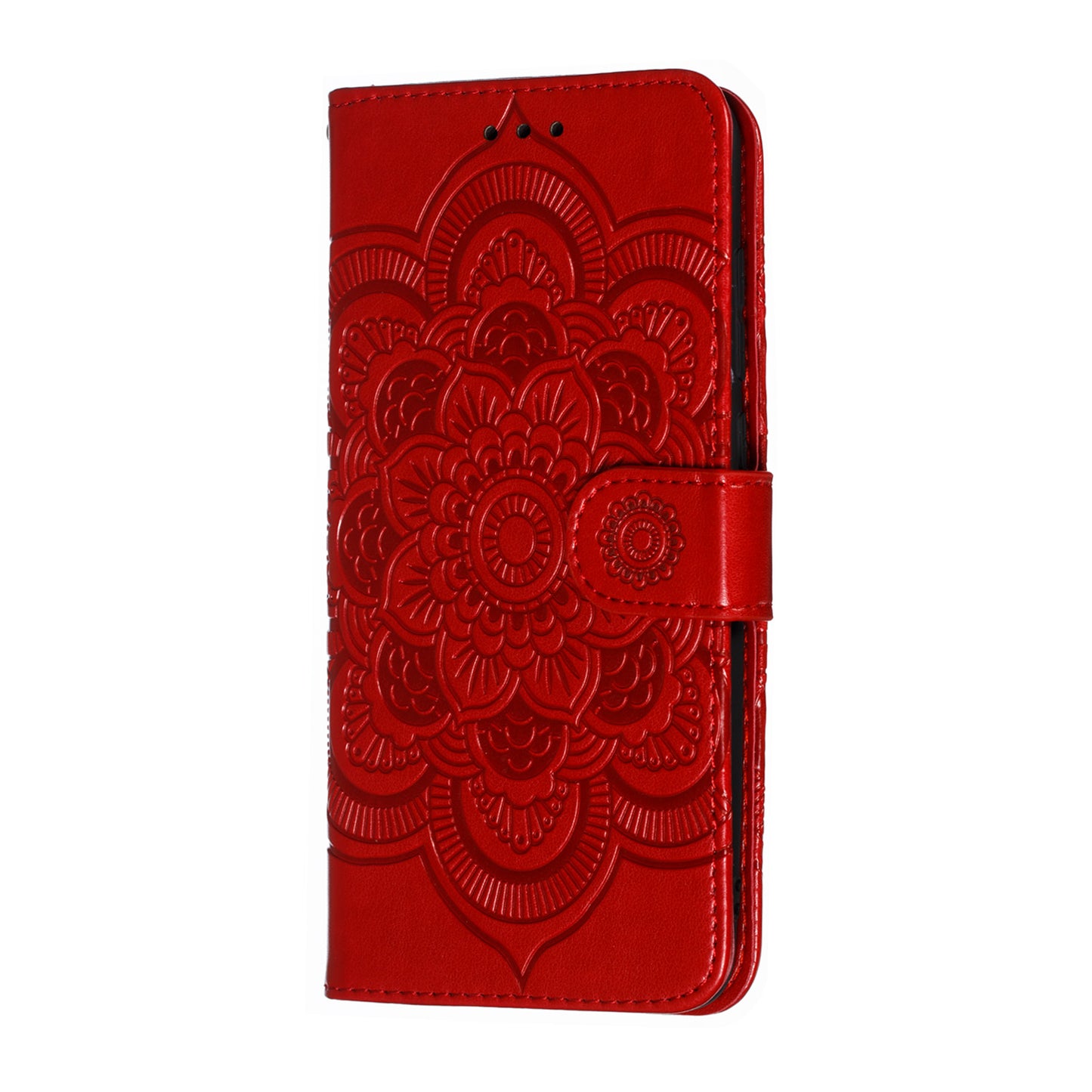 For Xiaomi Mi 9 Imprint Mandala Flower Stand Leather Phone Case Cover