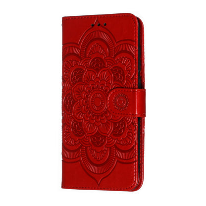 For Xiaomi Mi 9 Imprint Mandala Flower Stand Leather Phone Case Cover