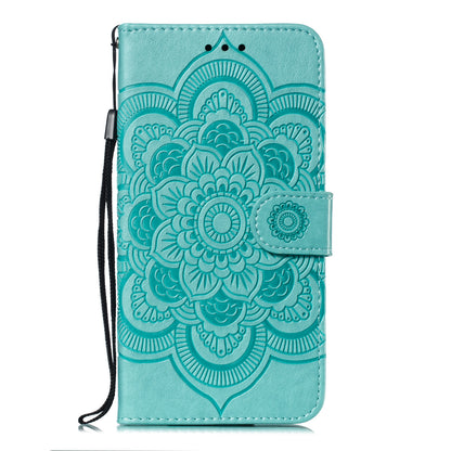 For Xiaomi Mi 9 Imprint Mandala Flower Stand Leather Phone Case Cover