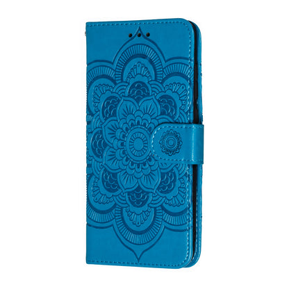 For Xiaomi Mi 9 Imprint Mandala Flower Stand Leather Phone Case Cover