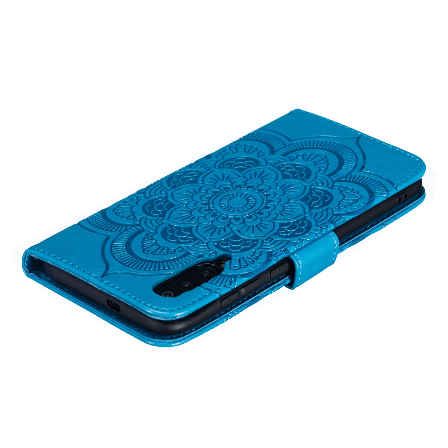 For Xiaomi Mi 9 Imprint Mandala Flower Stand Leather Phone Case Cover