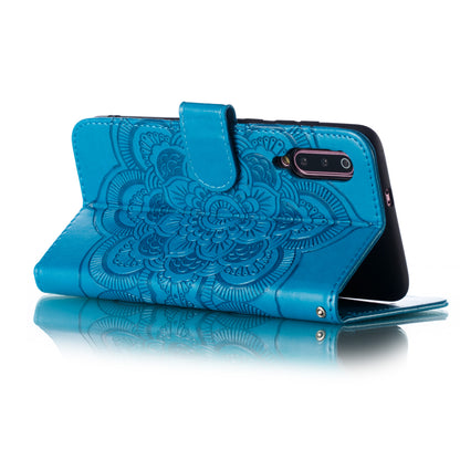 For Xiaomi Mi 9 Imprint Mandala Flower Stand Leather Phone Case Cover