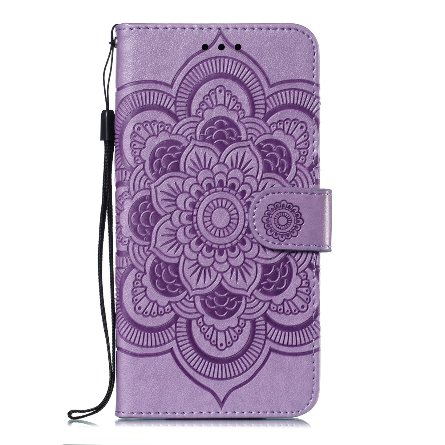For Xiaomi Mi 9 Imprint Mandala Flower Stand Leather Phone Case Cover