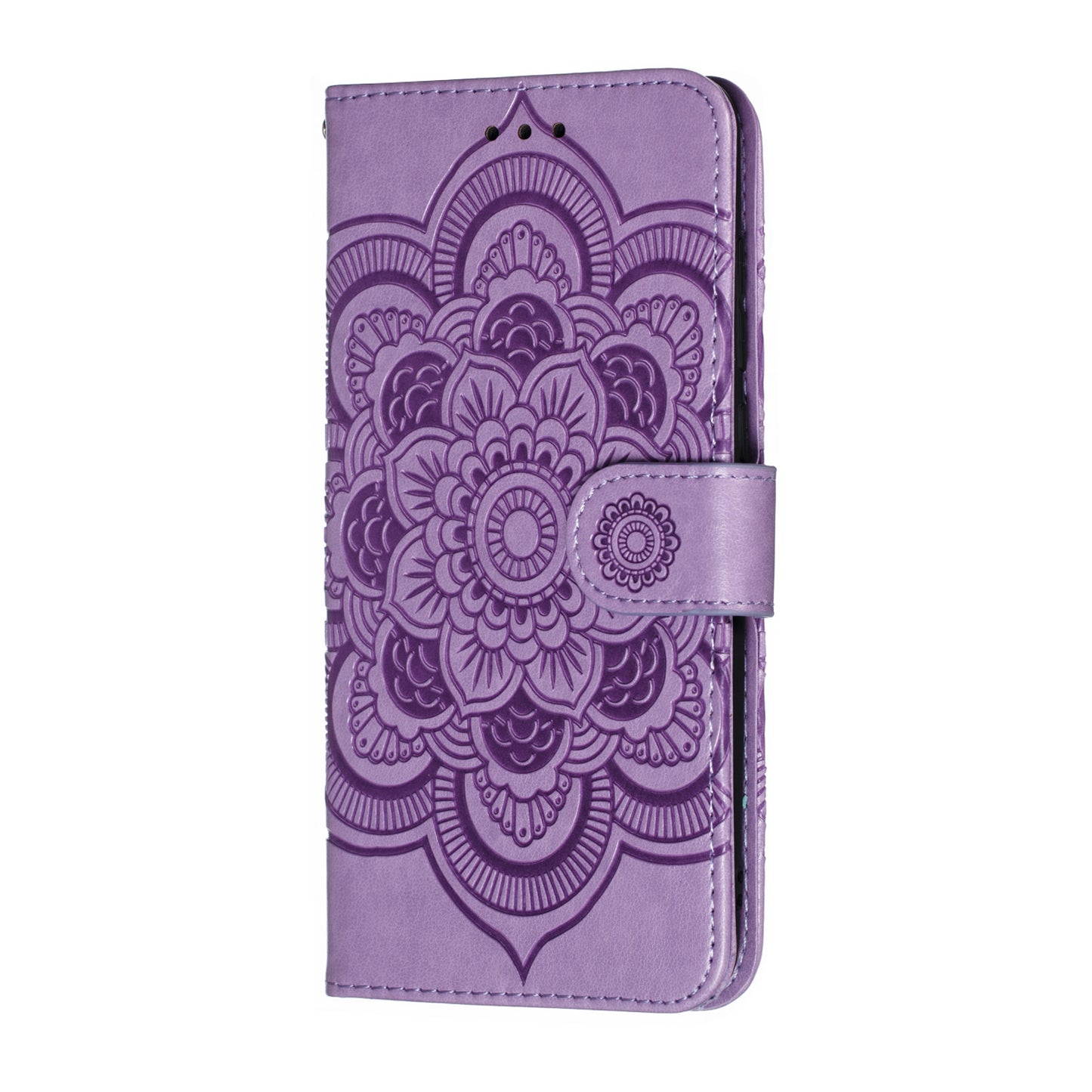 For Xiaomi Mi 9 Imprint Mandala Flower Stand Leather Phone Case Cover