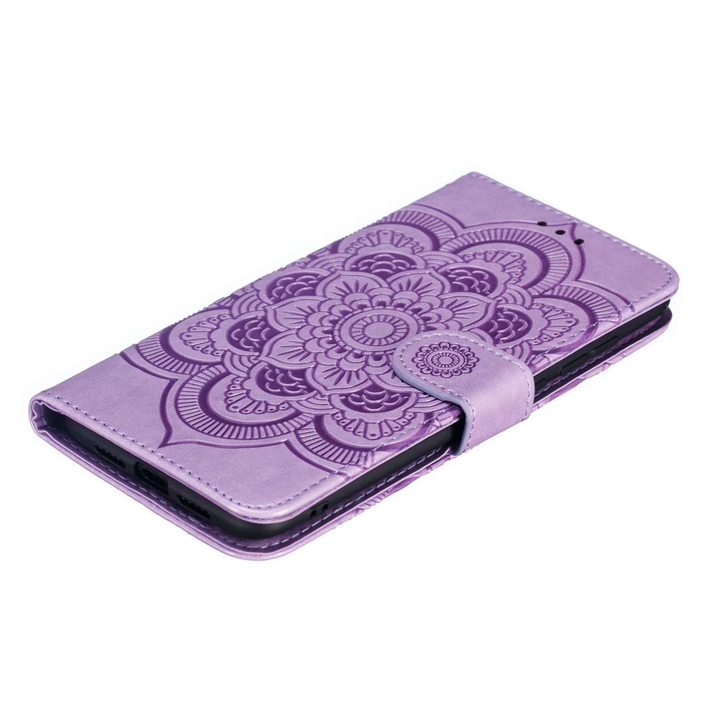For Xiaomi Mi 9 Imprint Mandala Flower Stand Leather Phone Case Cover