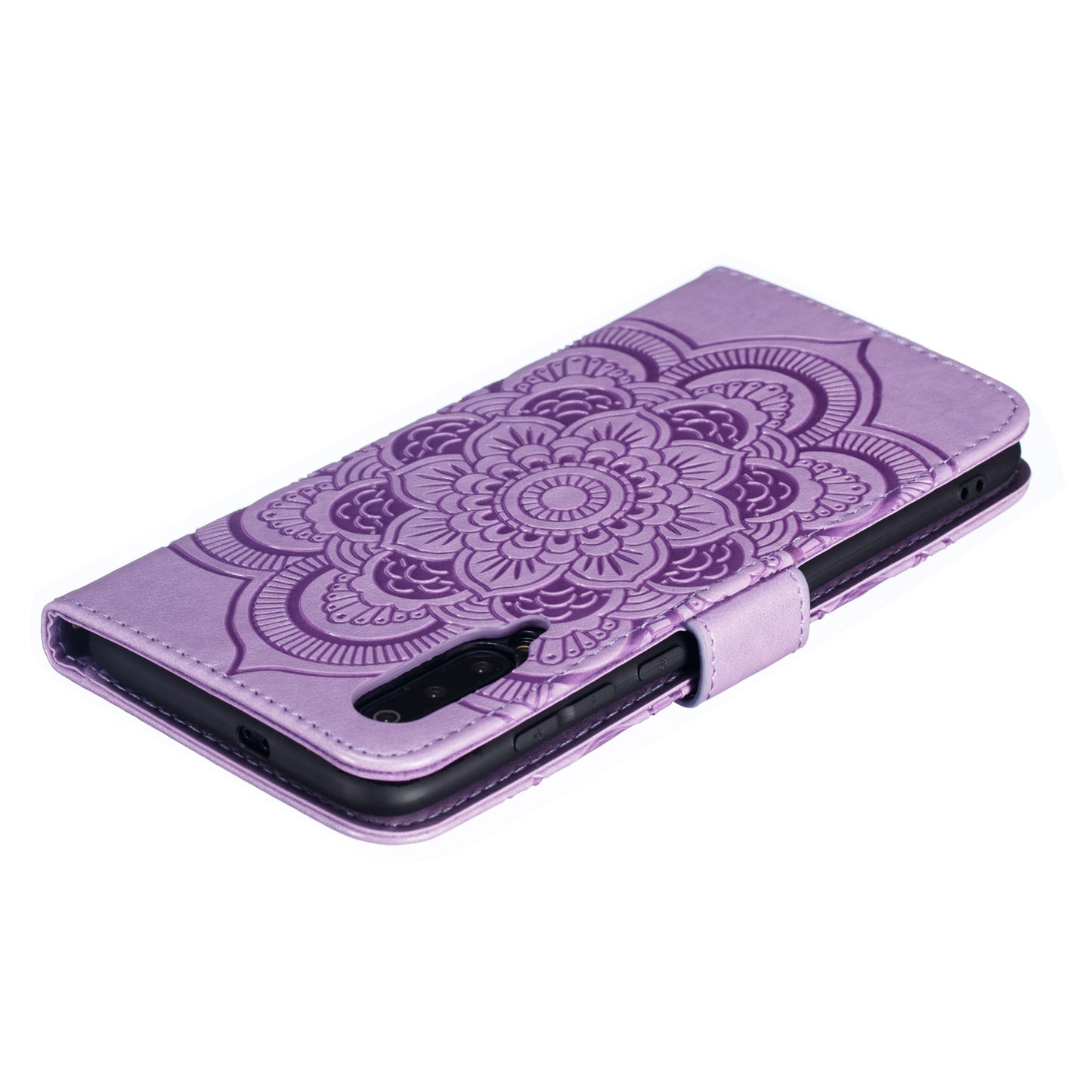 For Xiaomi Mi 9 Imprint Mandala Flower Stand Leather Phone Case Cover