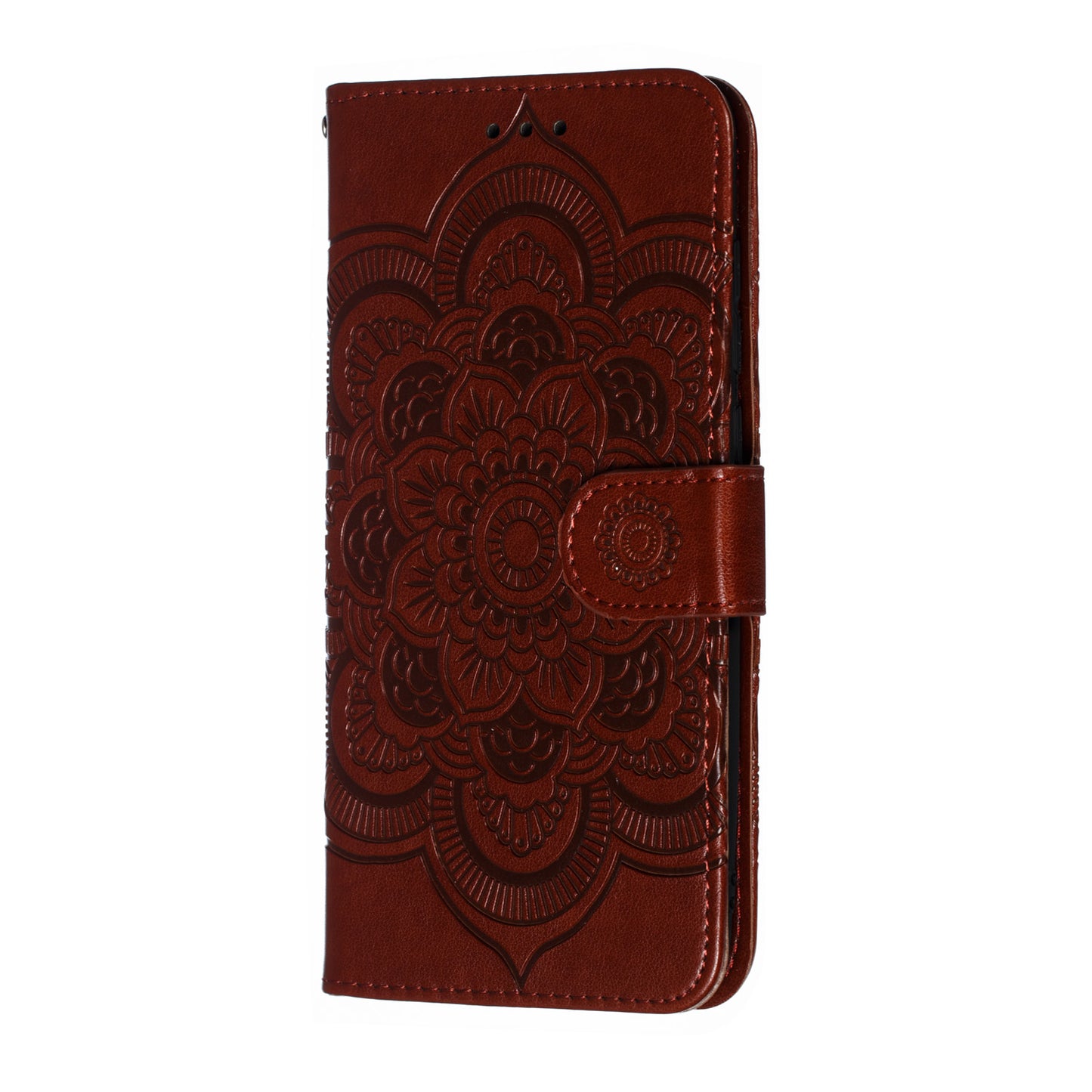 For Xiaomi Mi 9 Imprint Mandala Flower Stand Leather Phone Case Cover