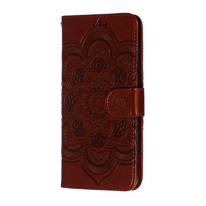 For Xiaomi Mi 9 Imprint Mandala Flower Stand Leather Phone Case Cover