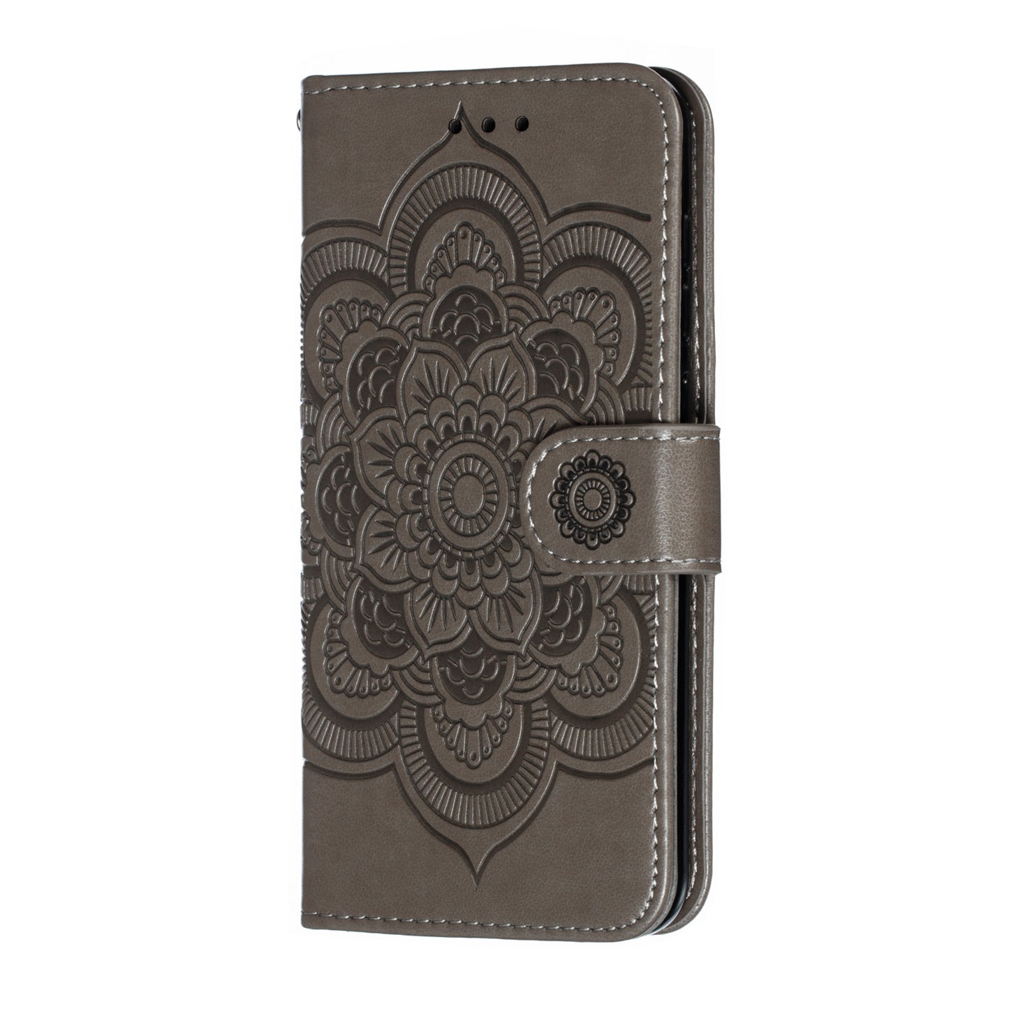 For Xiaomi Mi 9 SE Imprint Mandala Flower Phone Cover Wallet Leather Case