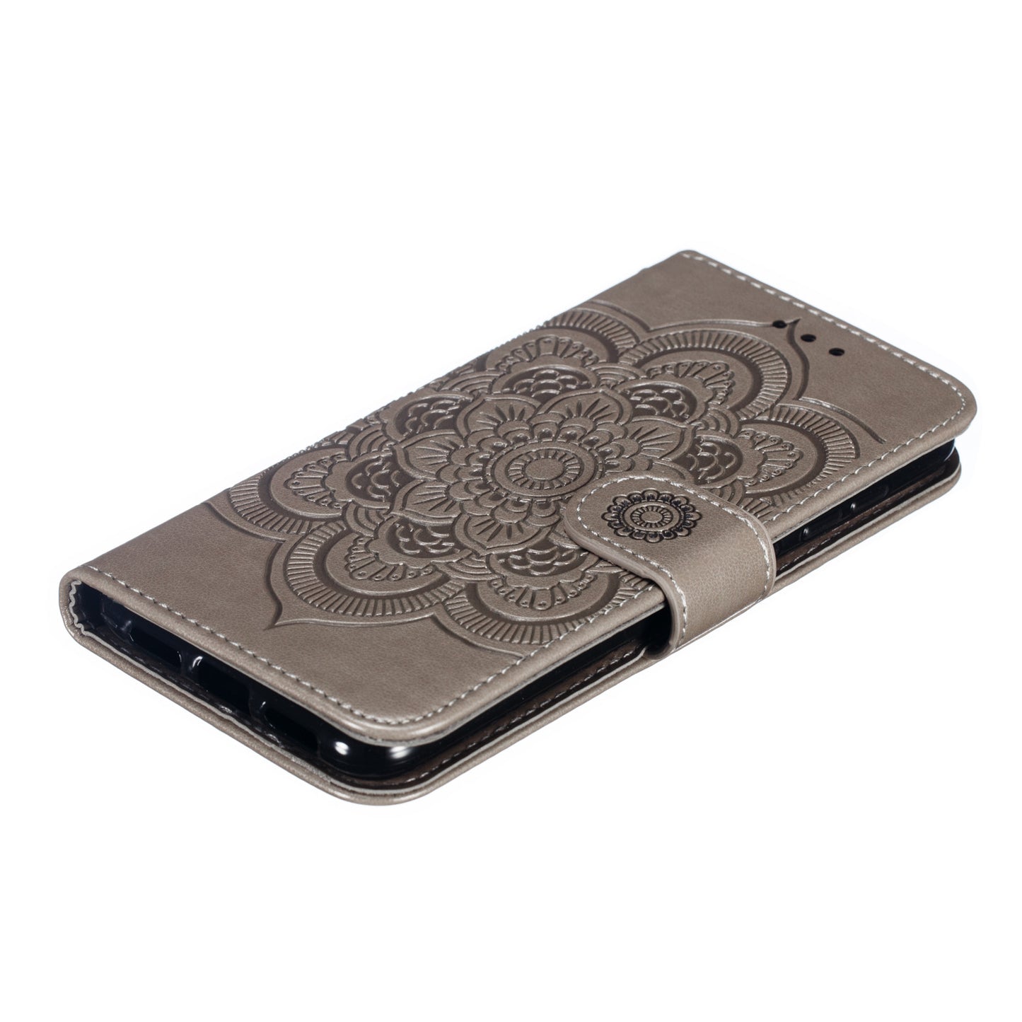 For Xiaomi Mi 9 SE Imprint Mandala Flower Phone Cover Wallet Leather Case